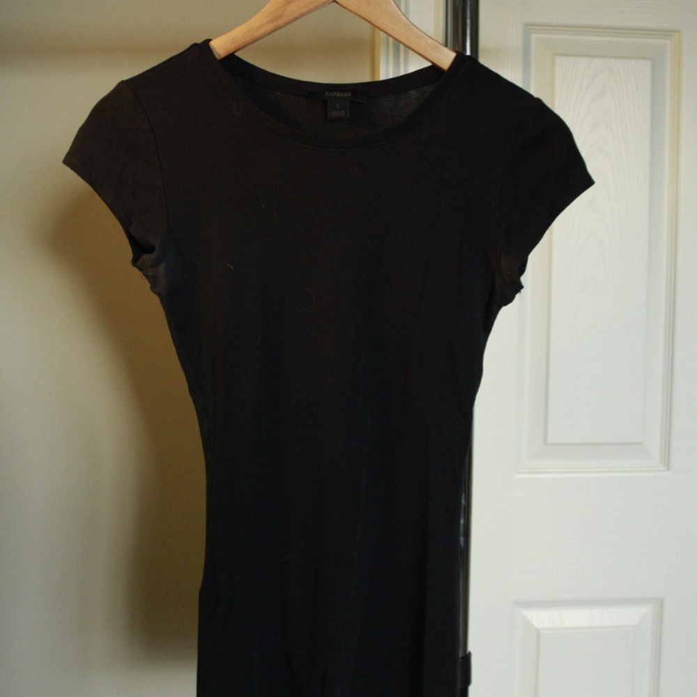 EXPRESS Black Fitted Tee